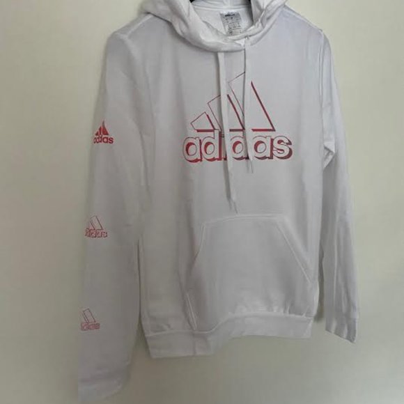 NWT $60 ADIDAS Women S AEROREADY DRY Active LOGO Sleeve Graphic Hoodie Jacket - Picture 11 of 16